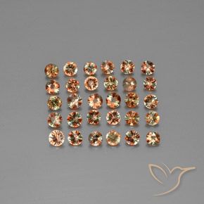 Pedras preciosas de Andaluzita Multicolorido natural de 3.63 ct, Redondo, VS
