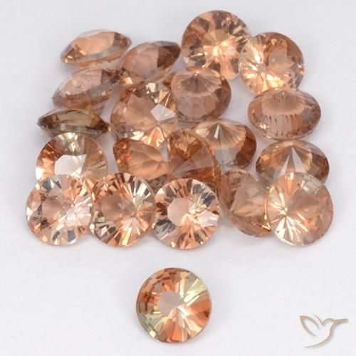 Pedras preciosas de Andaluzita Multicolorido natural de 3.11 ct, Redondo, VS