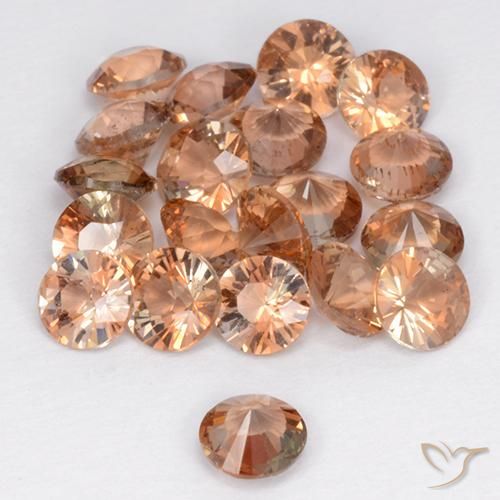 Pedras preciosas de Andaluzita Multicolorido natural de 3.11 ct, Redondo, VS