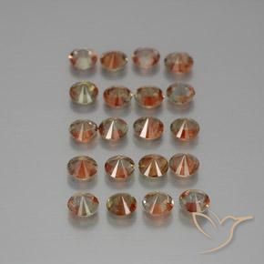 Pedras preciosas de Andaluzita Multicolorido natural de 3.45 ct, Redondo, VS