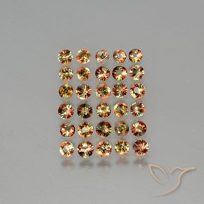 4.05ctw Natural Multicolorido Andaluzita, Redondo, VS