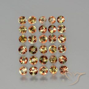 Pedras preciosas de Andaluzita Multicolorido natural de 4.05 ct, Redondo, VS