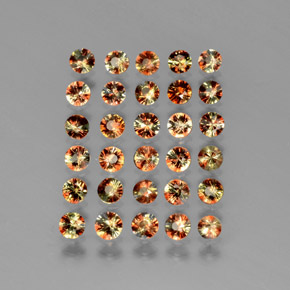 Pedras preciosas de Andaluzita Multicolorido natural de 3.65 ct, Corte Redondo, VS