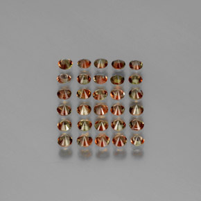 Pedras preciosas de Andaluzita Multicolorido natural de 3.65 ct, Corte Redondo, VS