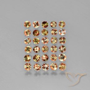 3.57ctw Natural Multicolorido Andaluzita, Redondo, VS