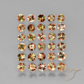 Pedras preciosas de Andaluzita Multicolorido natural de 3.57 ct, Redondo, VS