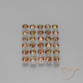 Pedras preciosas de Andaluzita Multicolorido natural de 3.57 ct, Redondo, VS