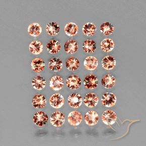 Pedras preciosas de Andaluzita Multicolorido natural de 3.51 ct, Redondo, VS