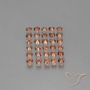 Pedras preciosas de andaluzita multicolorido natural de 3,52 ct, corte redondo, VS