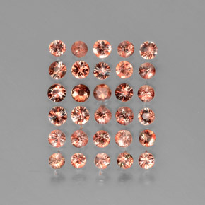 Pedras preciosas de andaluzita multicolorido natural de 3,03 ct, corte redondo, VS