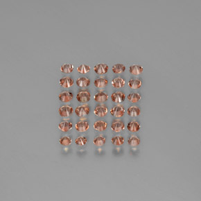 Pedras preciosas de andaluzita multicolorido natural de 3,03 ct, corte redondo, VS