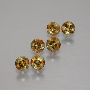 Pedras preciosas de andaluzita multicolorido natural de 1,17 ct, corte redondo, VS