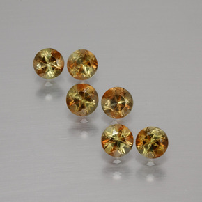 Pedras preciosas de andaluzita multicolorido natural de 1,17 ct, corte redondo, VS