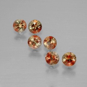 Pedras preciosas de Andaluzita Multicolorido natural de  ct, Corte Redondo, VS