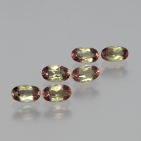 Pedras preciosas de andaluzita multicolorido natural de 1,54 ct, corte oval, VS