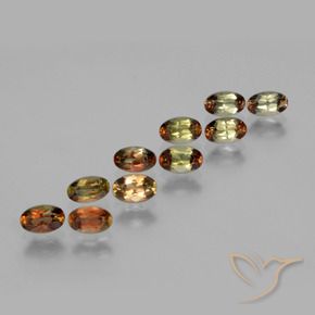 Pedras preciosas de Andaluzita Multicolorido natural de 2.84 ct, oval, VS