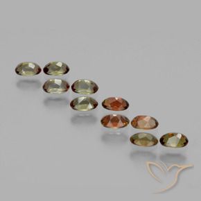 Pedras preciosas de Andaluzita Multicolorido natural de 2.84 ct, oval, VS