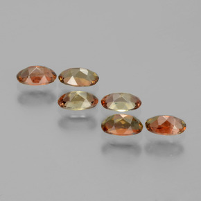 Pedras preciosas de andaluzita multicolorido natural de 1,51 ct, corte oval, VS