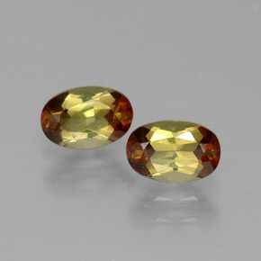 Pedras preciosas de andaluzita multicolorido natural de  ct, corte oval, VVS-VS