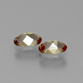 Pedras preciosas de andaluzita multicolorido natural de  ct, corte oval, VS