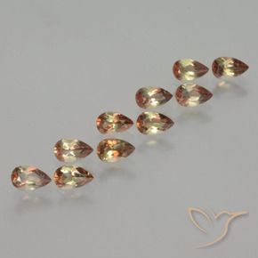 Pedras preciosas de Andaluzita Multicolorido natural de 2.20 ct, Formato de pêra, VS