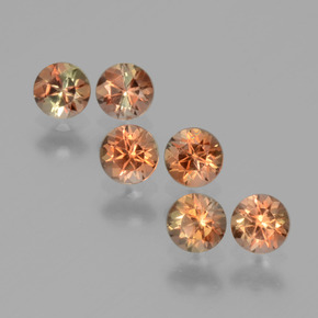 Pedras preciosas de Andaluzita Multicolorido natural de 1.17 ct, Corte Redondo, VS