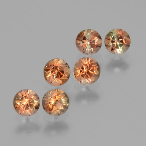 Pedras preciosas de Andaluzita Multicolorido natural de 1.17 ct, Corte Redondo, VS