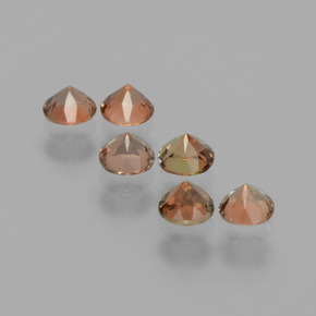 Pedras preciosas de Andaluzita Multicolorido natural de 1.17 ct, Corte Redondo, VS