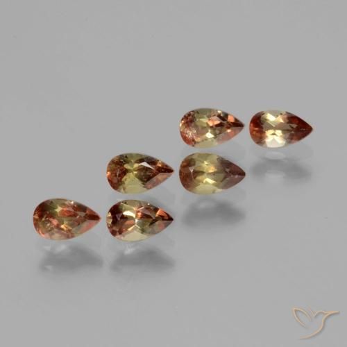 Pedras preciosas de Andaluzita Multicolorido natural de 1.42 ct, Formato de pêra, VS