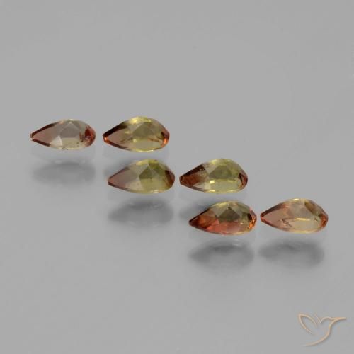 Pedras preciosas de Andaluzita Multicolorido natural de 1.42 ct, Formato de pêra, VS