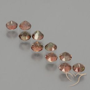 Pedras preciosas de Andaluzita Multicolorido natural de 2.02 ct, Redondo, VS