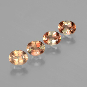 Pedras preciosas de andaluzita multicolorido natural de 1,76 ct, corte oval, VS