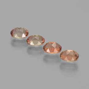 Pedras preciosas de andaluzita multicolorido natural de 1,76 ct, corte oval, VS