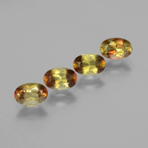 Pedras preciosas de andaluzita multicolorido natural de 2,03 ct, corte oval, VS