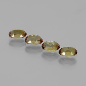 Pedras preciosas de andaluzita multicolorido natural de 2,08 ct, corte oval, VS