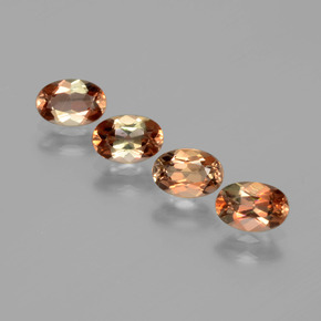 Pedras preciosas de andaluzita multicolorido natural de 1,97 ct, corte oval, VS