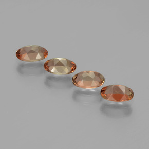 Pedras preciosas de andaluzita multicolorido natural de 1,97 ct, corte oval, VS