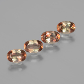 Pedras preciosas de andaluzita multicolorido natural de 2,31 ct, corte oval, VS