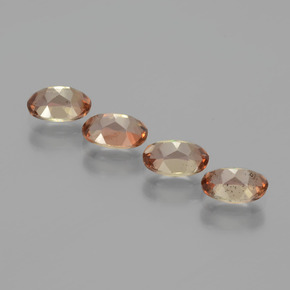 Pedras preciosas de andaluzita multicolorido natural de 2,31 ct, corte oval, VS