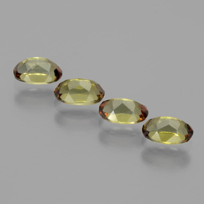 Pedras preciosas de andaluzita multicolorido natural de 2,12 ct, corte oval, VS