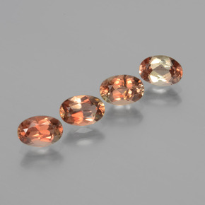 Pedras preciosas de andaluzita multicolorido natural de 2,21 ct, corte oval, VS