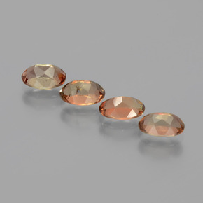 Pedras preciosas de andaluzita multicolorido natural de 2,21 ct, corte oval, VS