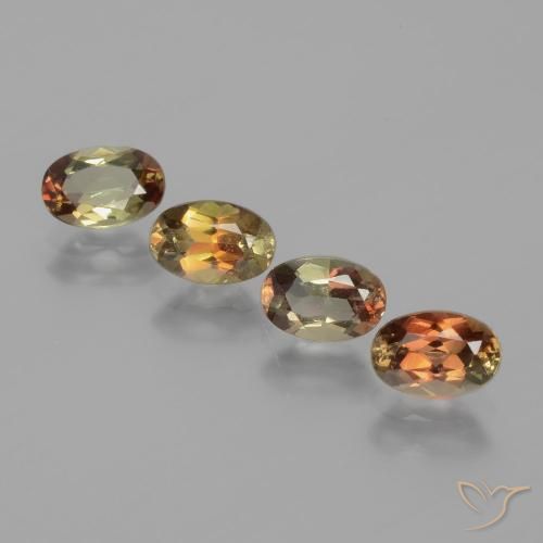 2.11ctw Natural Multicolorido Andaluzita, oval, VS