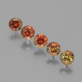 Pedras preciosas de Andaluzita Multicolorido natural de 1.47 ct, Corte Redondo, VS