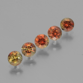 Pedras preciosas de Andaluzita Multicolorido natural de 1.47 ct, Corte Redondo, VS
