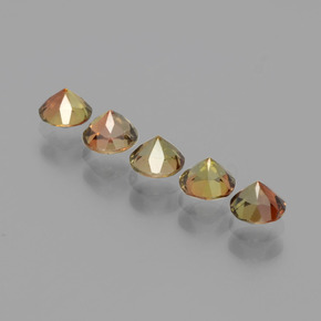 Pedras preciosas de Andaluzita Multicolorido natural de 1.47 ct, Corte Redondo, VS