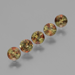 Pedras preciosas de Andaluzita Multicolorido natural de 1.37 ct, Corte Redondo, VS