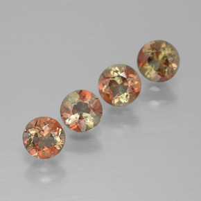 Pedras preciosas de Andaluzita Multicolorido natural de 1.16 ct, Corte Redondo, VS