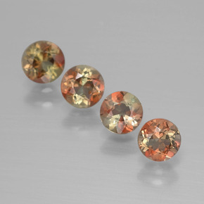 Pedras preciosas de Andaluzita Multicolorido natural de 1.16 ct, Corte Redondo, VS