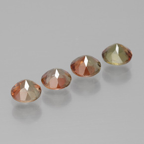 Pedras preciosas de Andaluzita Multicolorido natural de 1.16 ct, Corte Redondo, VS